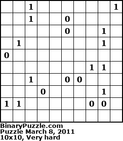 Binary Puzzle