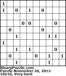Binary Puzzle