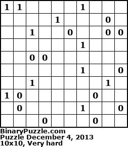 Binary Puzzle