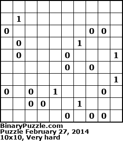 Binary Puzzle
