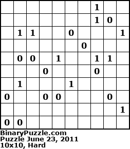 Binary Puzzle