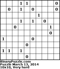 Binary Puzzle