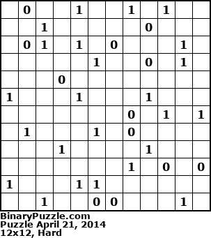 Binary Puzzle