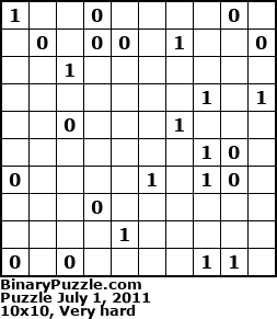 Binary Puzzle