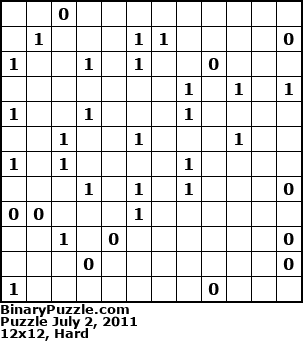 Binary Puzzle