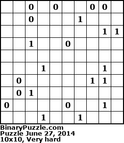 Binary Puzzle