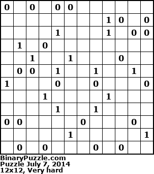 Binary Puzzle