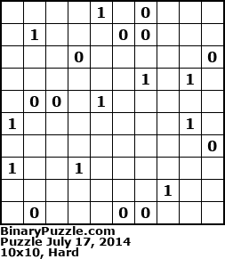Binary Puzzle