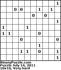 Binary Puzzle