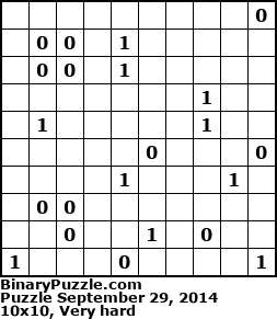 Binary Puzzle