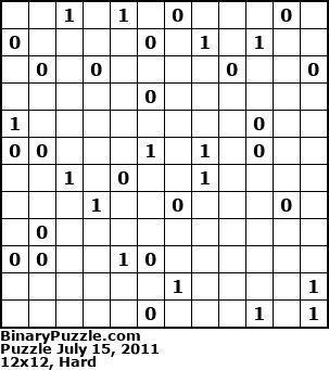 Binary Puzzle
