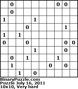 Binary Puzzle