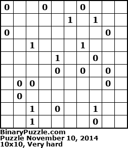 Binary Puzzle