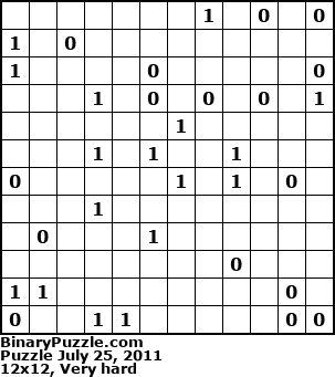 Binary Puzzle