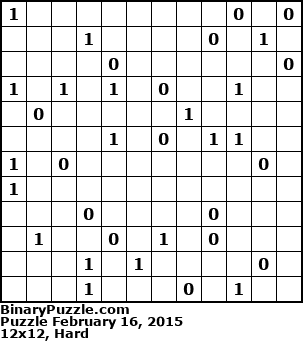 Binary Puzzle
