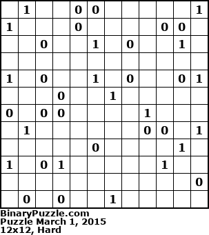 Binary Puzzle