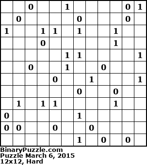 Binary Puzzle