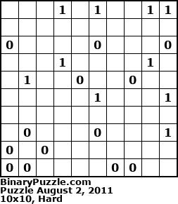 Binary Puzzle