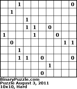 Binary Puzzle