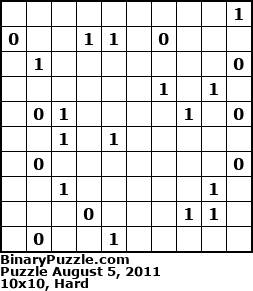 Binary Puzzle