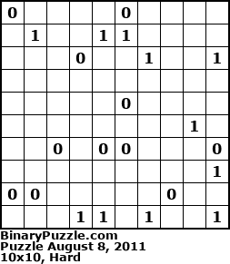 Binary Puzzle