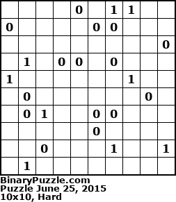Binary Puzzle