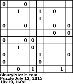 Binary Puzzle