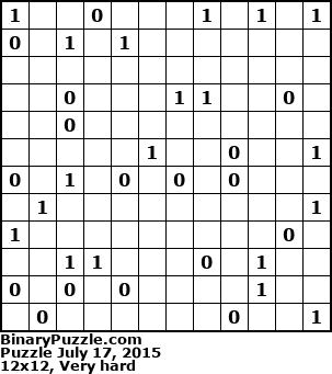 Binary Puzzle