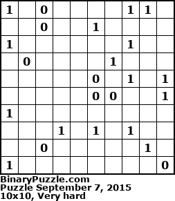 Binary Puzzle