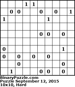 Binary Puzzle