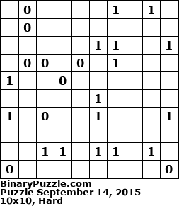 Binary Puzzle