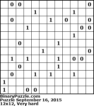 Binary Puzzle