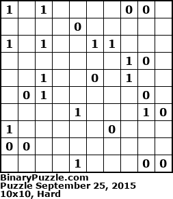 Binary Puzzle