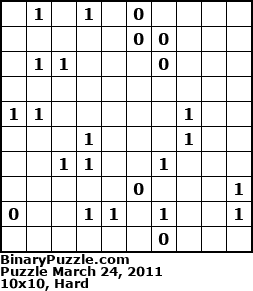Binary Puzzle