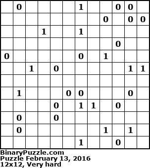 Binary Puzzle