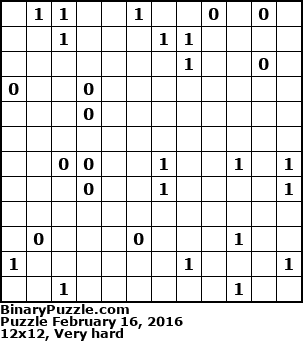 Binary Puzzle