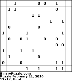 Binary Puzzle