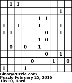 Binary Puzzle
