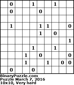 Binary Puzzle