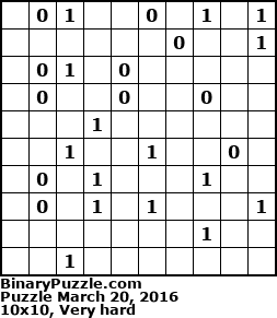 Binary Puzzle
