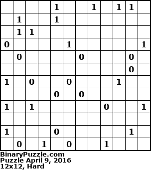 Binary Puzzle