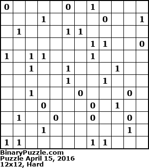 Binary Puzzle
