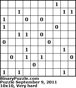 Binary Puzzle