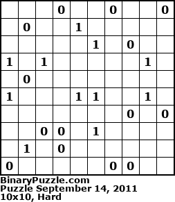 Binary Puzzle