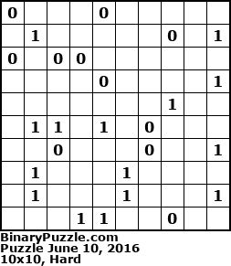 Binary Puzzle