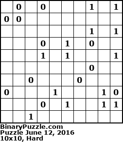 Binary Puzzle