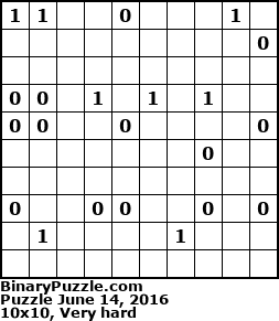 Binary Puzzle