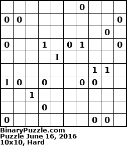 Binary Puzzle