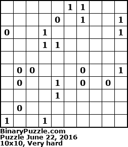 Binary Puzzle