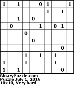 Binary Puzzle